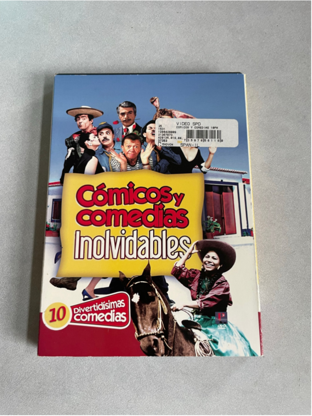 Comicos y Comedias Inolvidables 10 Movie DVD Set Blue Red